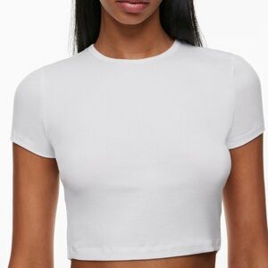 Aritzia Bliss Cropped T-Shirt - Sunday Best (S) - Black